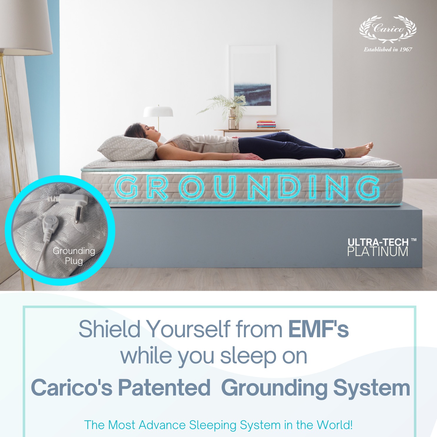 Grounded mattress sleep system